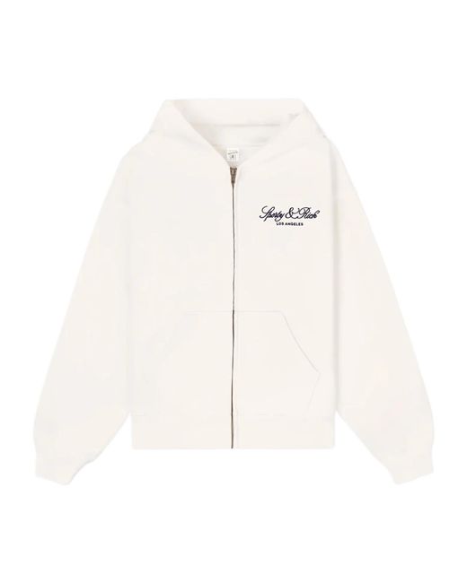 Sporty & Rich White Long-Sleeved Sweatshirt