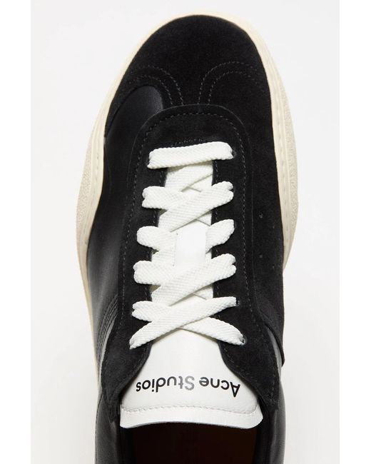 Acne Black Panelled Sneakers