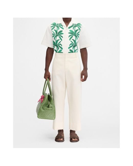 Jacquemus White Le Marino Straight Leg Trousers for men