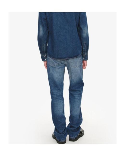 A.P.C. Blue Straight-Leg Jeans for men