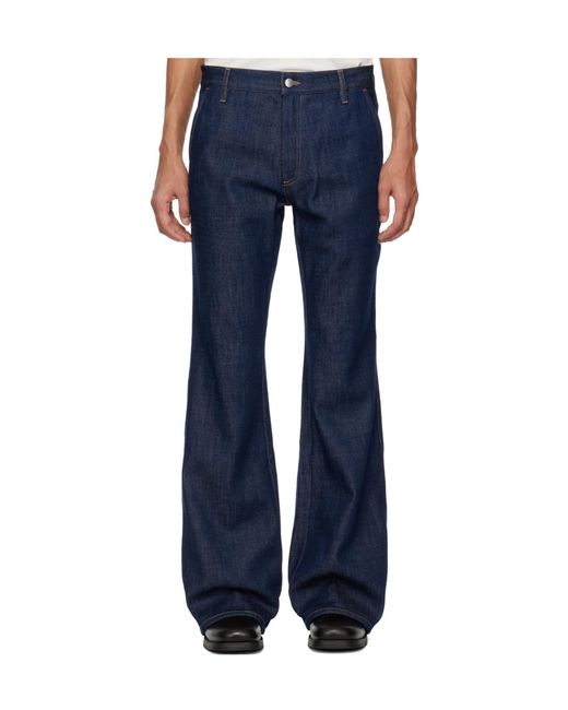 Amiri Blue Raw Boot Cut Jeans for men