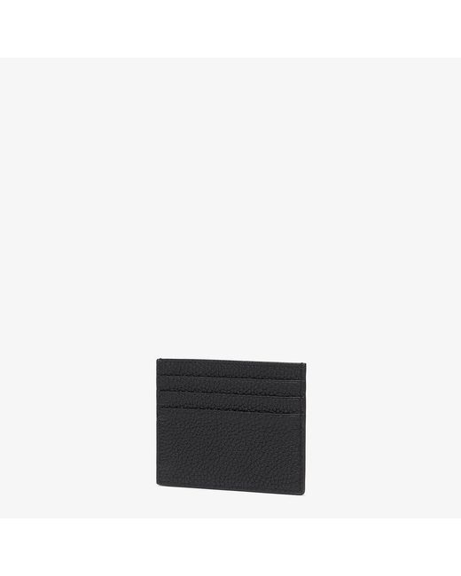 Fendi Black Baguette Plaque Cardholder for men