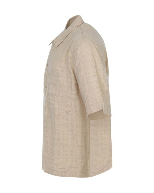 sunflower Natural Collared Short-Sleeved Shirt for men
