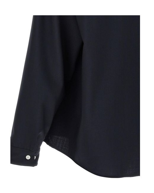 Marni Blue 'Tropical Wool' Shirt for men