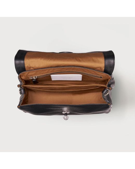 Zanellato Black Postina Mini Crossbody Bag