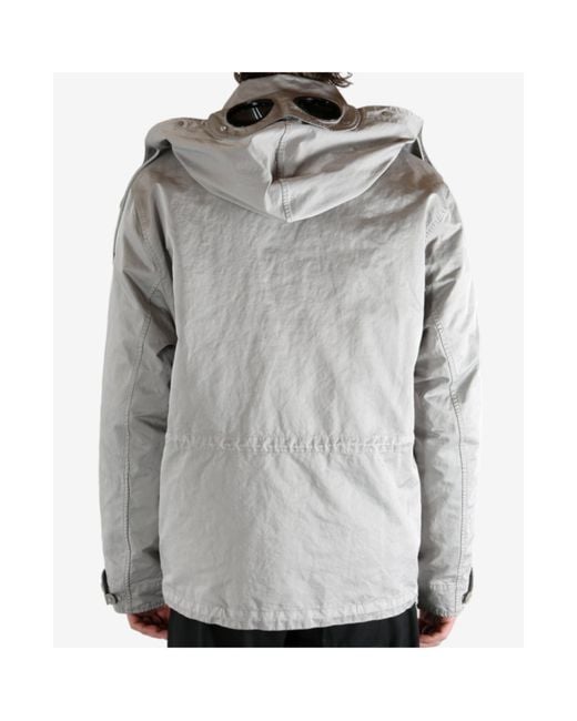 C P Company Gray Micro Kei Mille Jacket for men