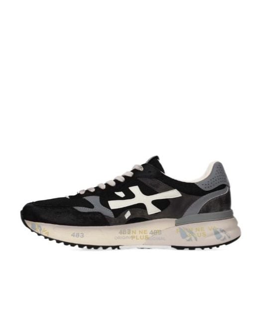 Premiata Black Mick 01 Low-Top Sneakers for men