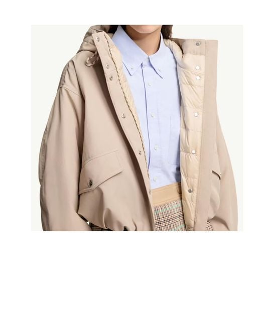 Moncler Natural Eucalyptus Hooded Short Jacket