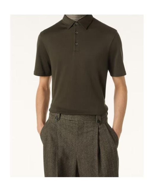 Loro Piana Green Tremezzo Polo Shirt for men