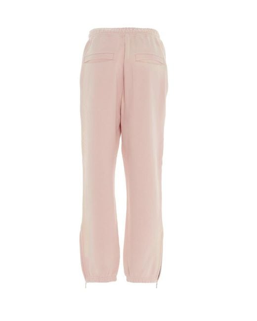 we11done Pink Bleached Track Trousers