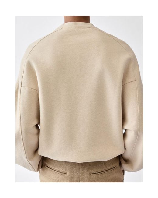 Jacquemus Natural Long-Sleeved Sweatshirt for men