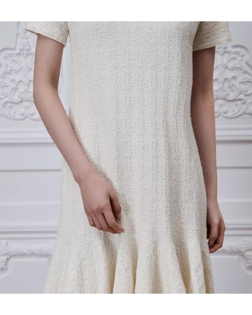 Dior White Godet Dress
