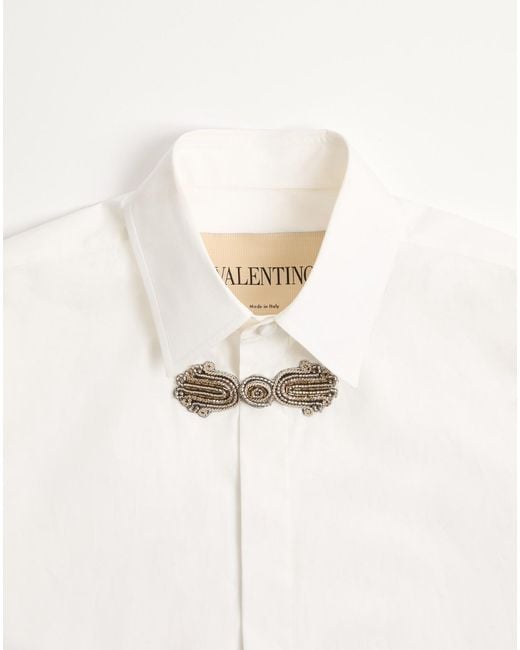 Valentino White Long-Sleeved Shirt for men