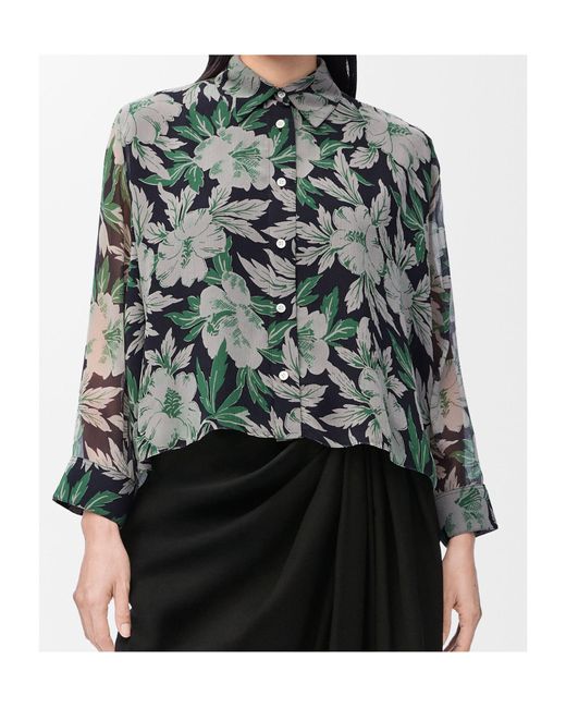 Loewe Green Relaxed Fit Crepe Shirt