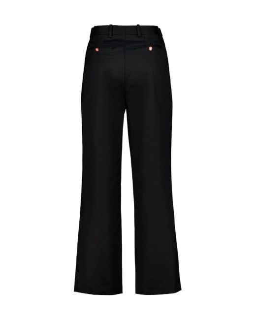 Casablanca Black Pleated Zipper Casual Pants for men