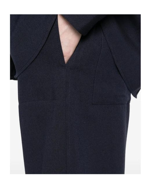 Totême  Blue Wide-Leg Casual Pants