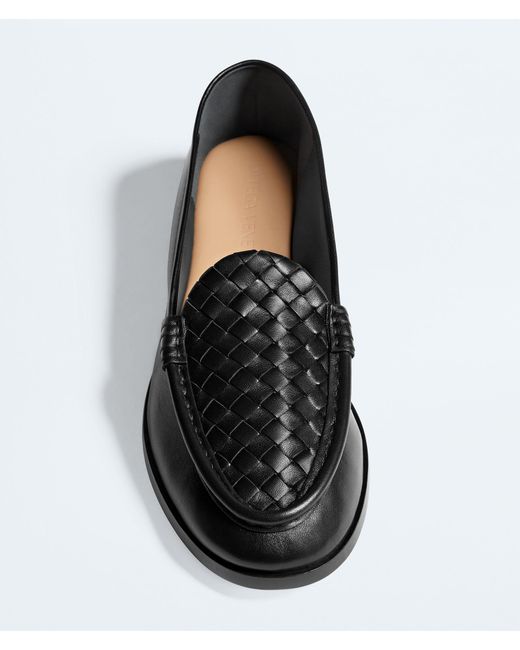 Bottega Veneta Black Silenzio Loafers