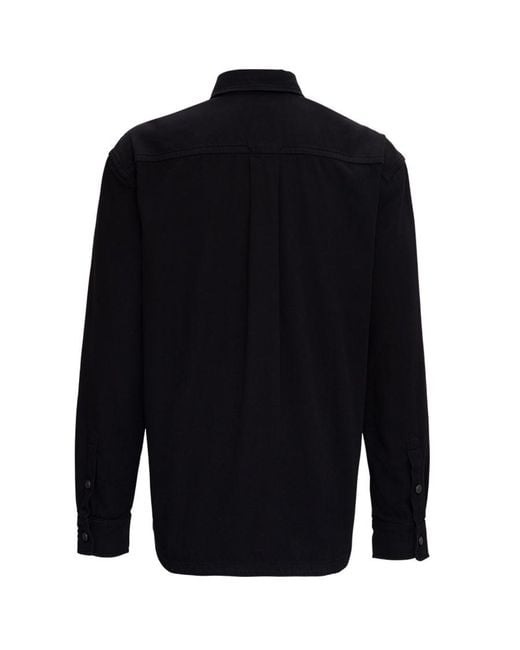 KENZO Blue Flap-Pocket Shirt for men