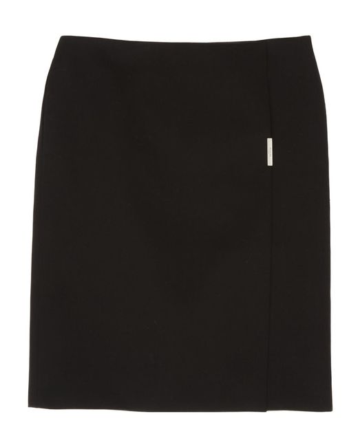 Mugler Black Wrap Skirt
