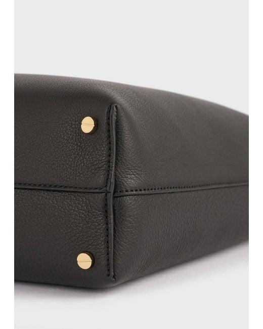 Totême Black Totême Zip-Up Shoulder Bag