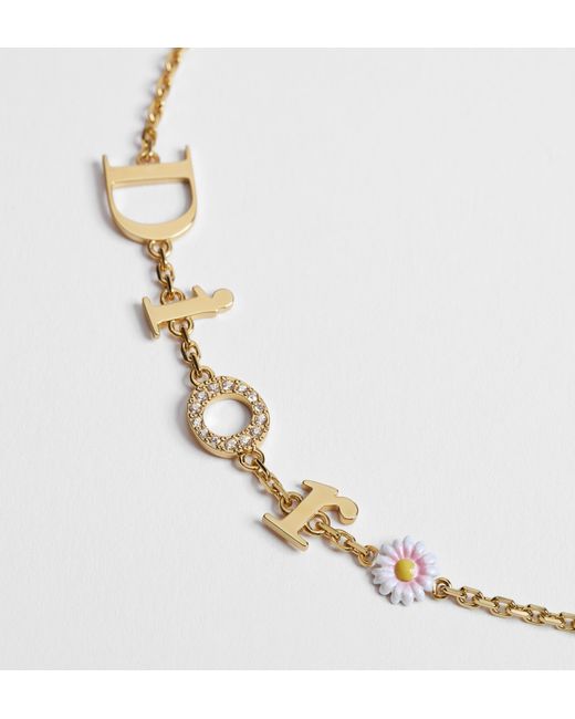 Dior Metallic Mini Daisy Bracelet