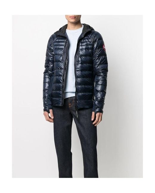 Canada Goose Blue Hybridge Lite Hooded Down Jacket for men