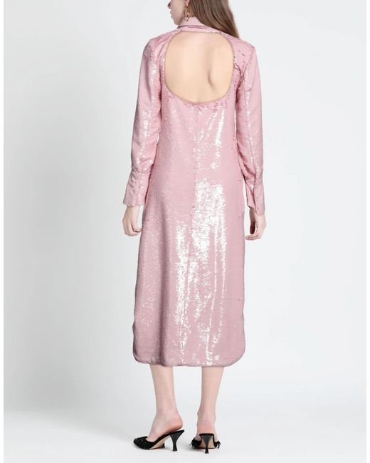 Ganni Pink Sequinned Dress