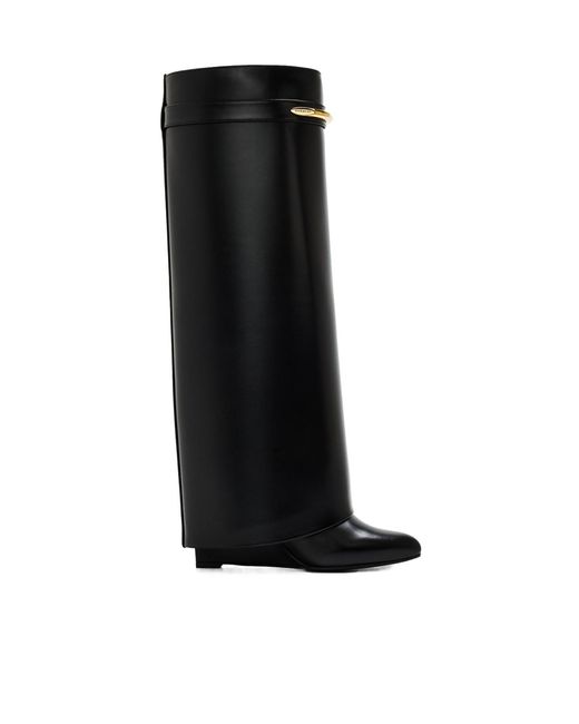 Givenchy Black Knee-High Fitted Boots