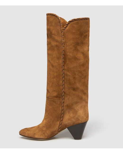 Isabel Marant Brown Pointed-Toe Boots