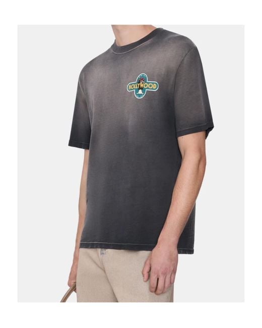 Amiri Gray Hollywood Wolf T-Shirt for men