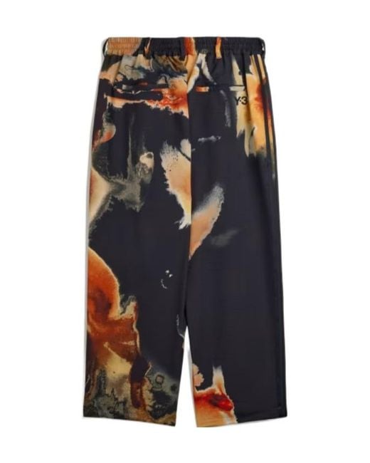 Y-3 Blue Aop Sport Uniform Track Pants for men