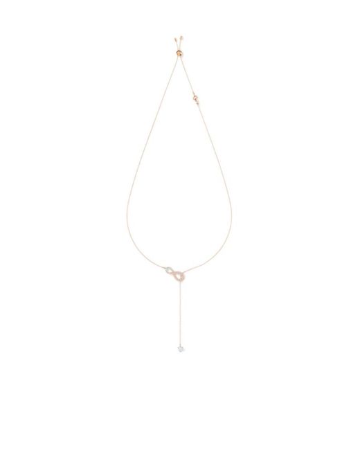 Swarovski White Endless Symbol Necklace