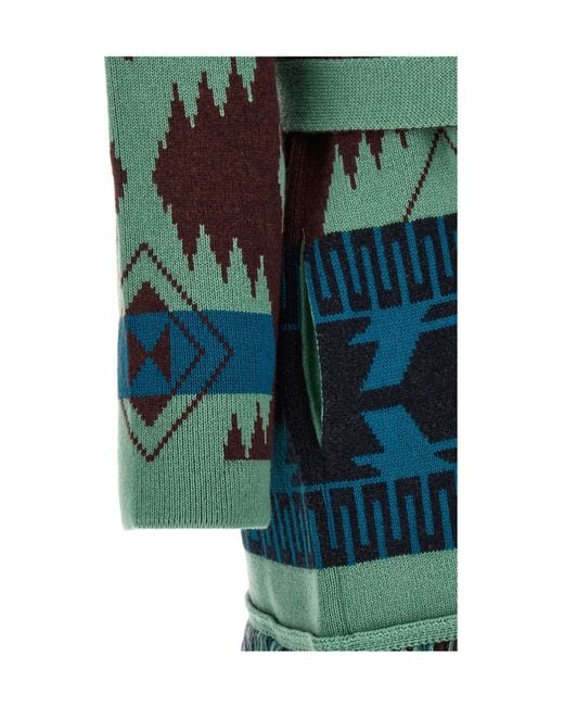 Alanui Green Cashmere Knitwear