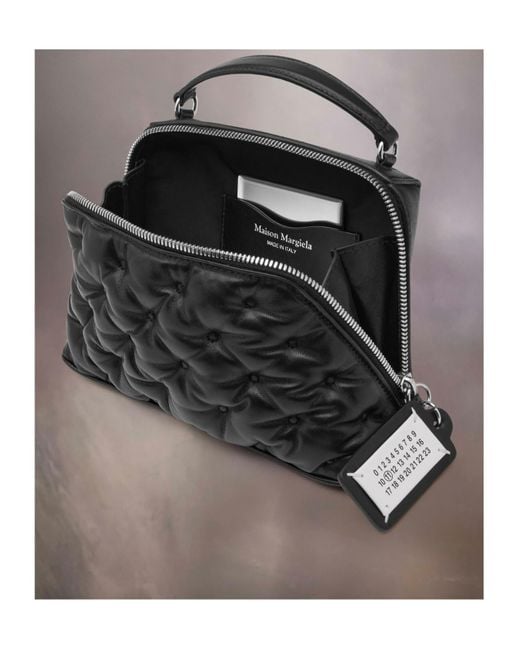 Maison Margiela Glam Slam Trapezoid Bag in Black | Lyst