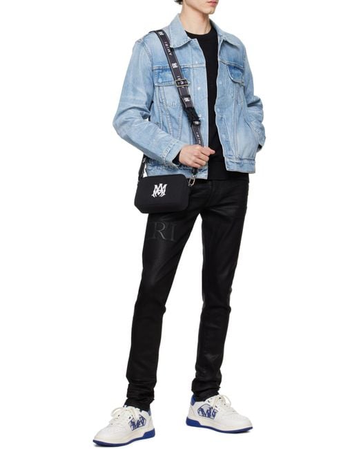 Amiri Blue Japanese Selvedge Trucker Jacket for men
