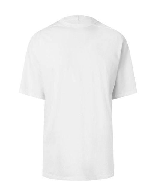 Rick Owens White Crew-Neck Short-Sleeve T-Shirt for men