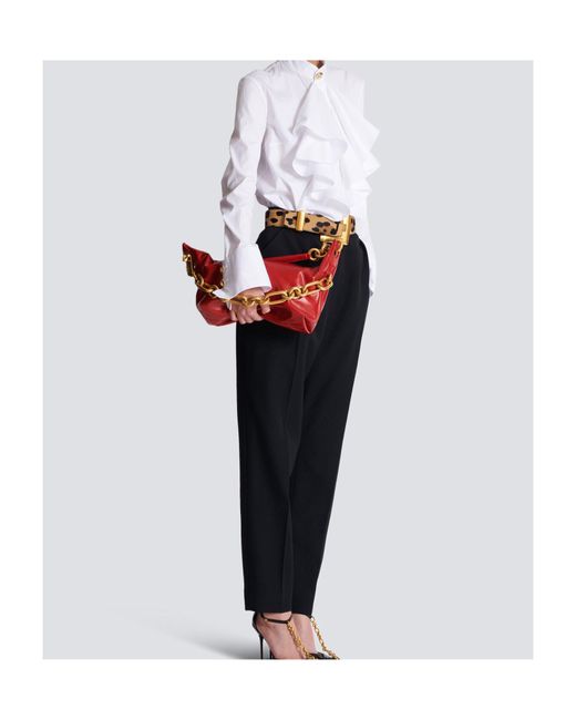 Balmain Red Sync Medium Bag