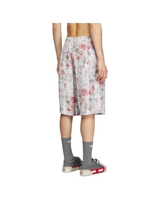 DIESEL Red P-Leys Shorts for men
