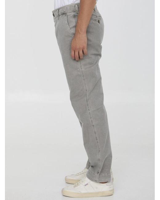 James Perse Gray Canvas Drawstring Pants for men