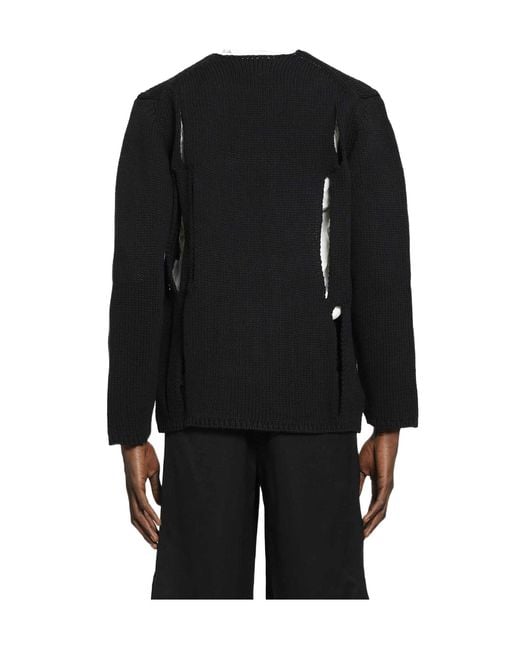 Comme des Garçons Black Open-Knit Top for men