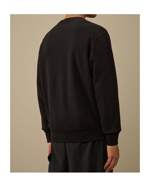 C P Company Black Lens Pocket Sweatshirt for men