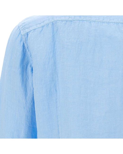 Fay Blue Long-Sleeved Shirt for men