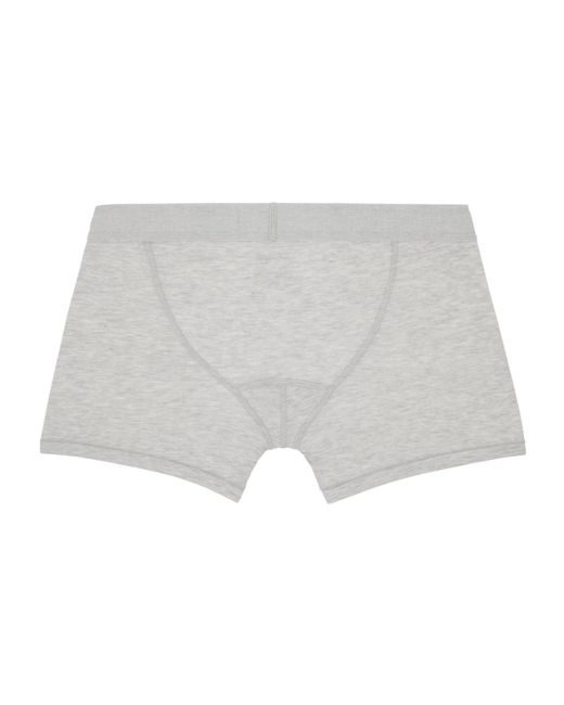 Skims Gray Logo Boxer Briefs Three-Pack for men