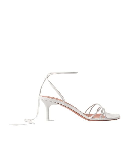 AMINA MUADDI White Strap-On Sandals