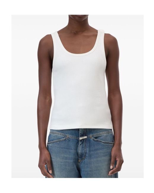 Closed White Scoop Neck Tank Top