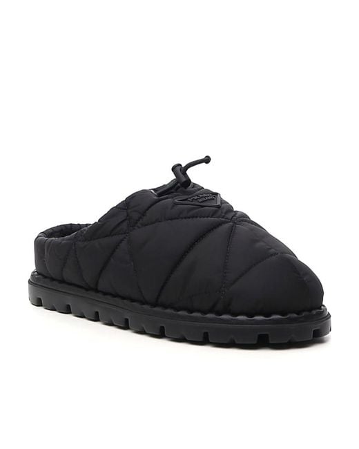 Prada Black Logo Muller Shoes for men
