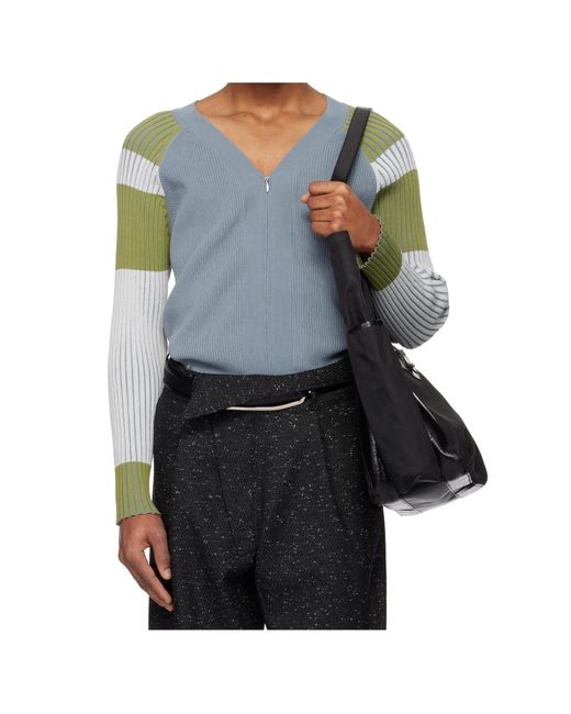 Kiko Kostadinov Blue Inex Cardigan for men