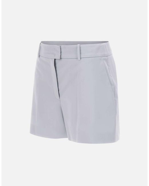 Eleventy Blue Pleated Tailored Shorts