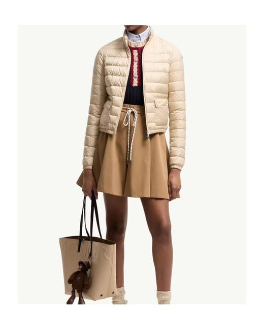 Moncler Natural Lans Short Down Jacket L