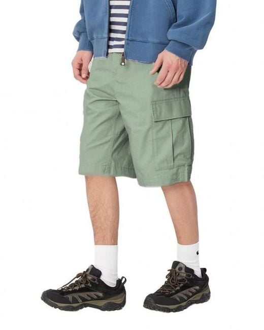 Carhartt Green Ripstop Cargo Shorts for men